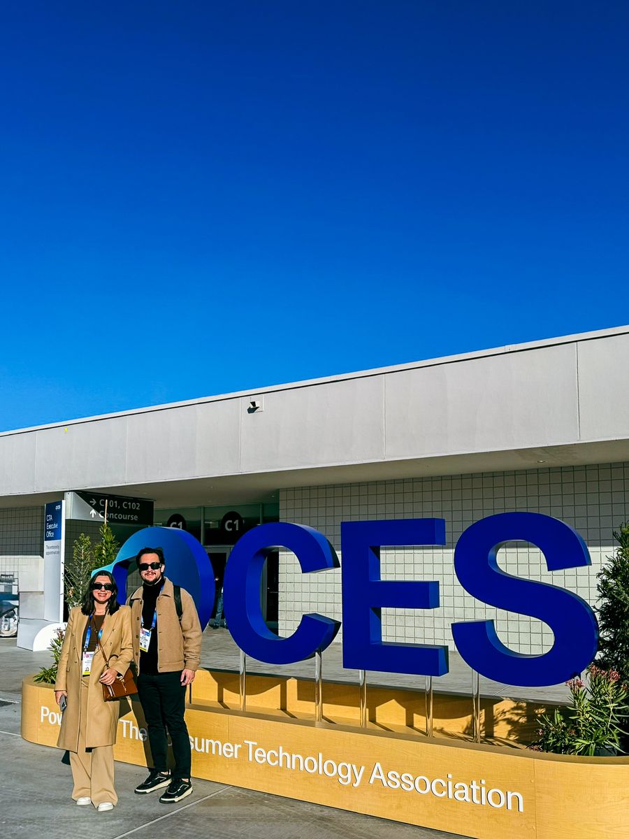 Vista dos pavilhões da CES durante a visita da Deep on Tech